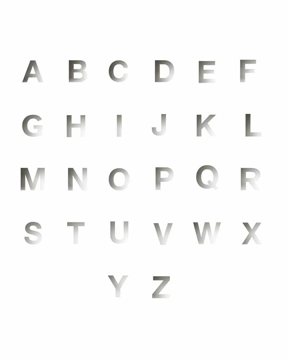 Mini Letter Set (Silver)