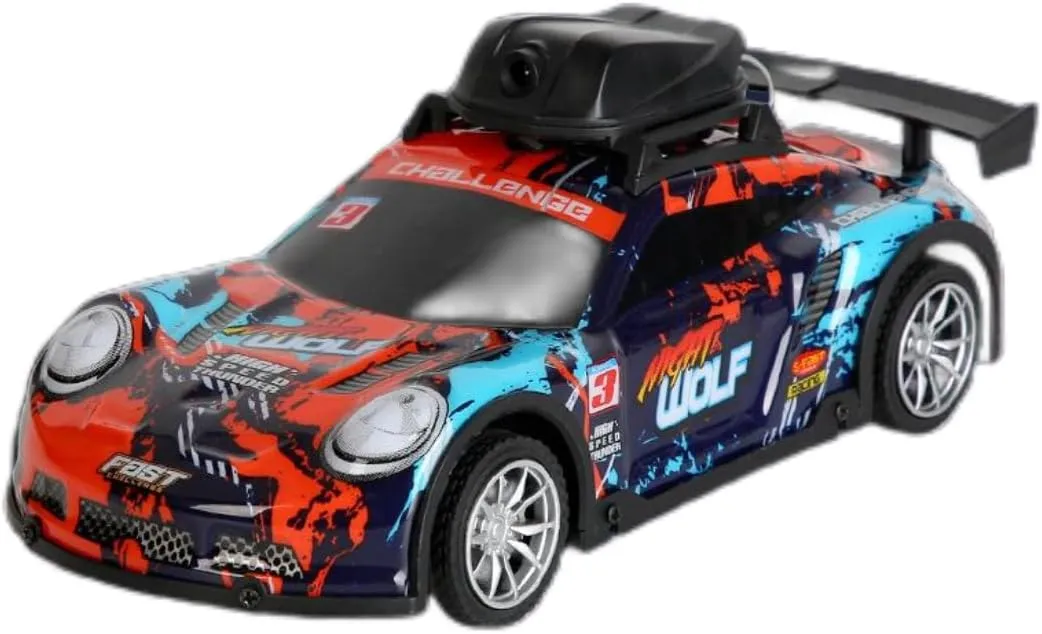 Mini RC Drift Car for Adults, 2.4GHz 4CH APP-Controlled RC Car with HD Camera & LED Light, Real-Time Recording RC Racing Toys Hobbyist Gift