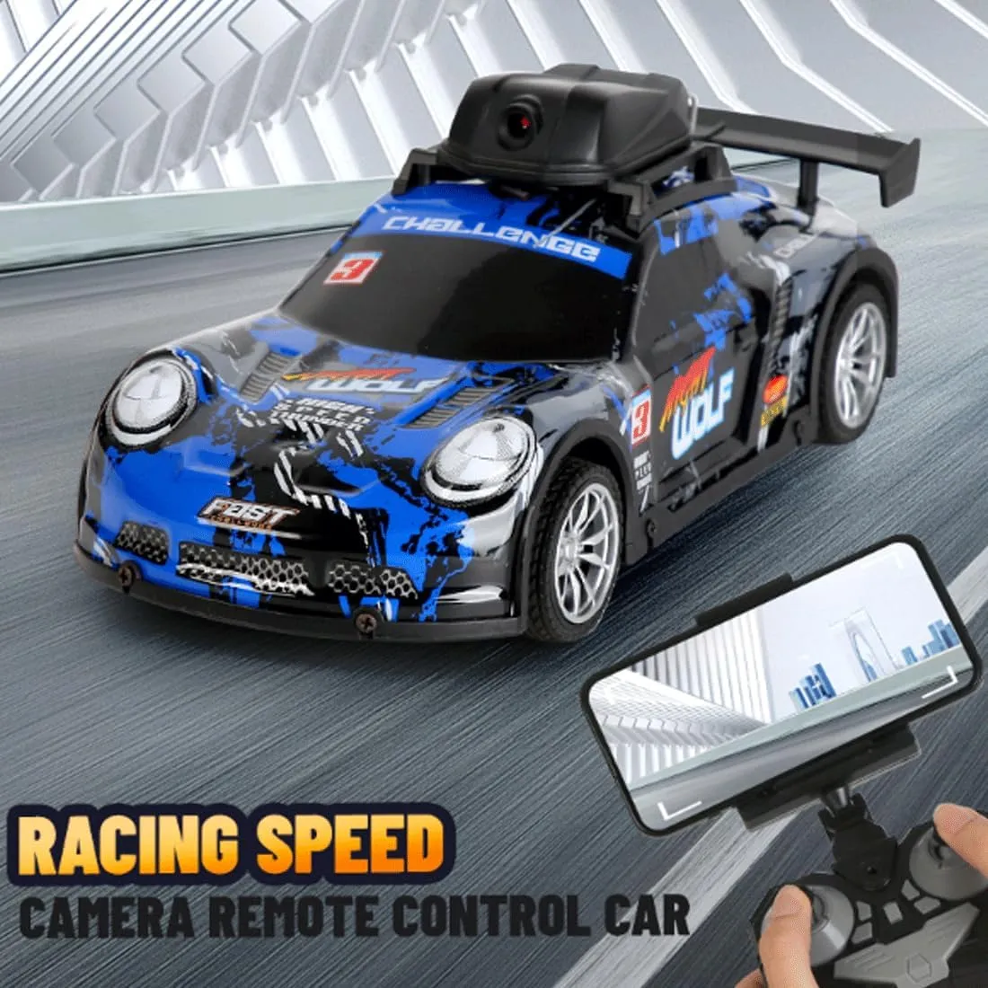 Mini RC Drift Car for Adults, 2.4GHz 4CH APP-Controlled RC Car with HD Camera & LED Light, Real-Time Recording RC Racing Toys Hobbyist Gift