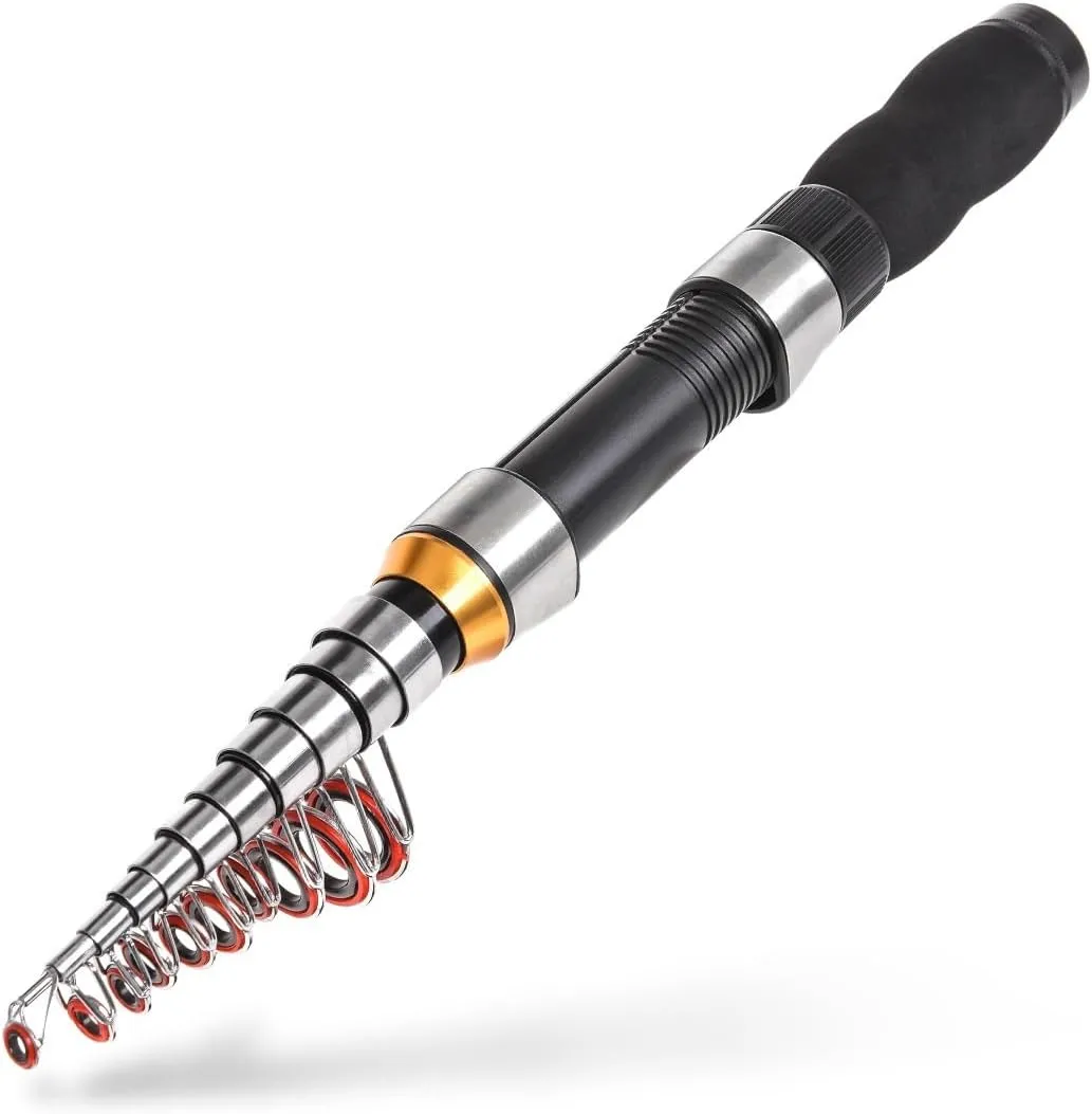 Mini Sea Fishing Rod Ice Fishing Short Pole Saltwater Telescopic Fishing Rod Stick Universal Small Sea Pole Portable Short Pole Ice Fishing Rod Mini Pocket Sea Fishing Tools