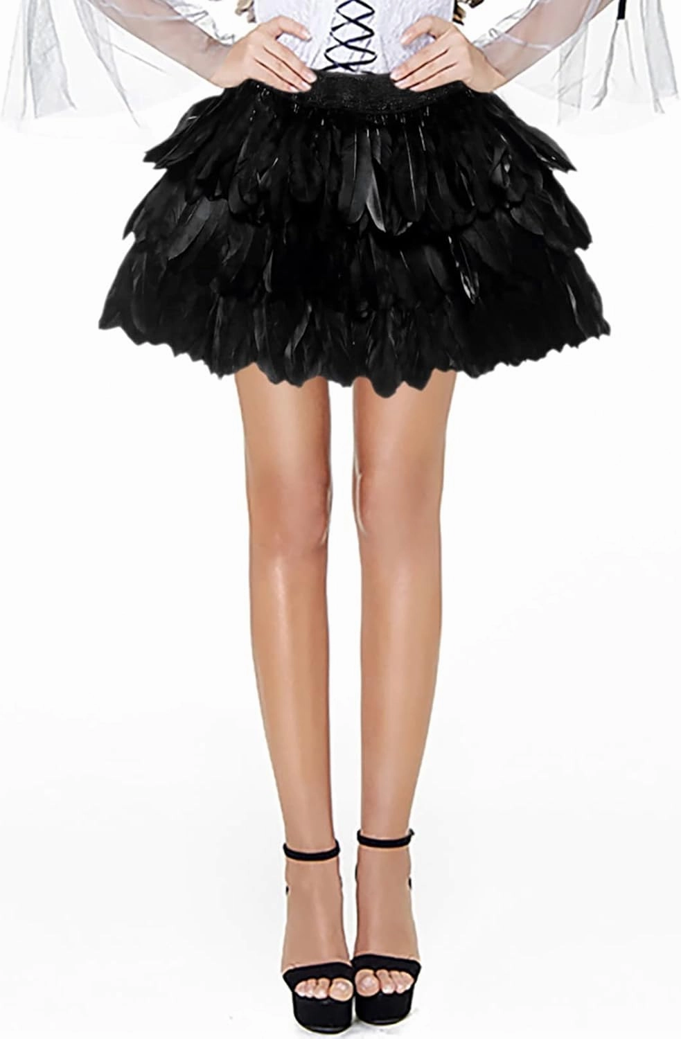 Mini Dancing Skirts Summer Double Layer Cotton Cake Half Skirt Solid Ruffle Elastic Short Dancing Girls Tutu Skirts Women's