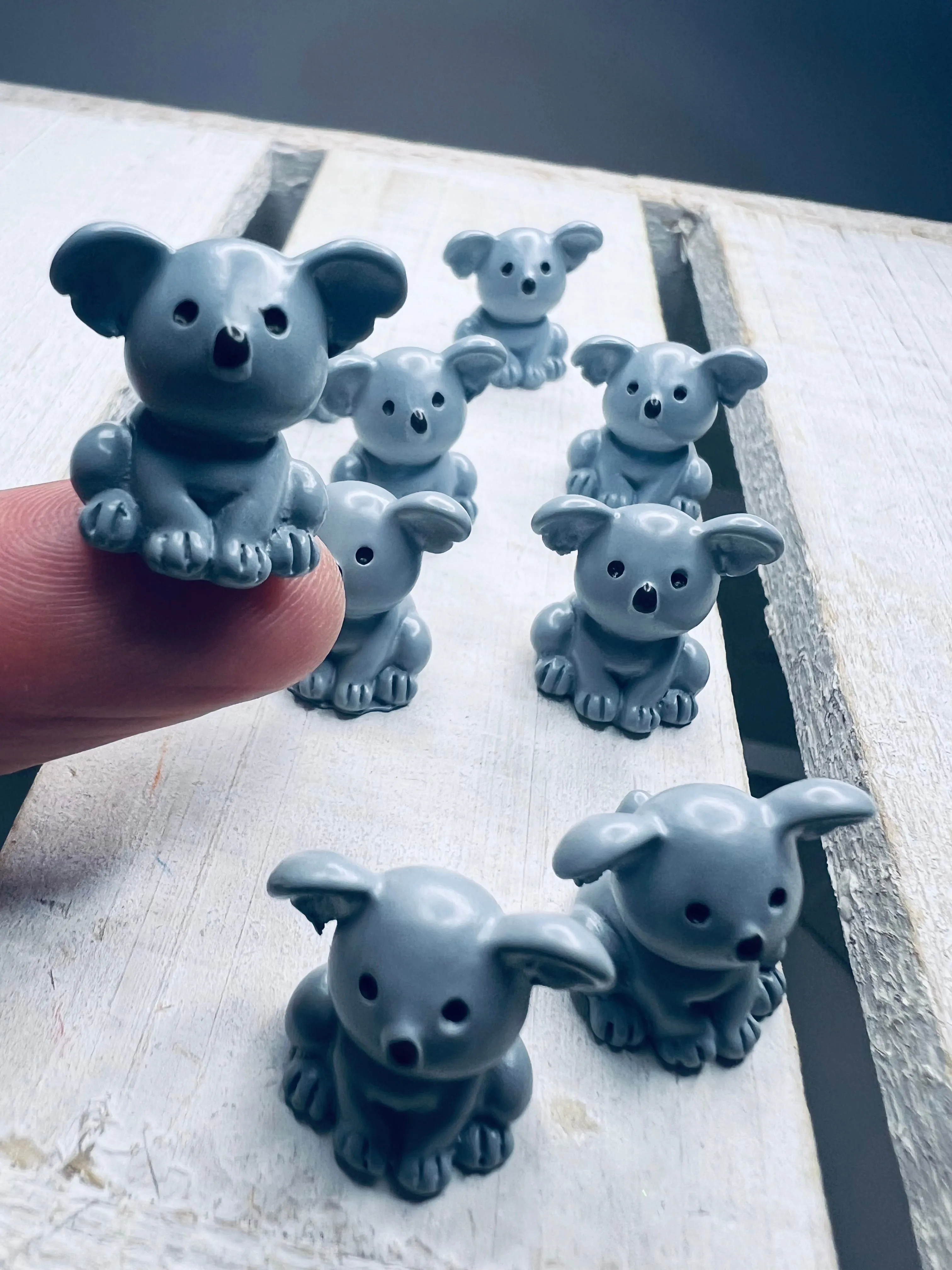 Miniature KOALA Bear Object Koala 3D  Trinket - Animal Figurine Mini Objects Speech Therapy Koala Figurine