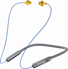 MIPEACE Bluetooth Earplug Headphones, Neckband Wireless Earbuds earplugs-29db Noise Reduction isolating in-Ear earplug Earphones with Controls,IPX5 sweatproof,19 Hour Battery(Gray)