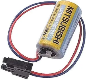 Mitsubishi A6BAT ER17330V 3.6V 2000mAh Lithium Industrial Battery w/Plug