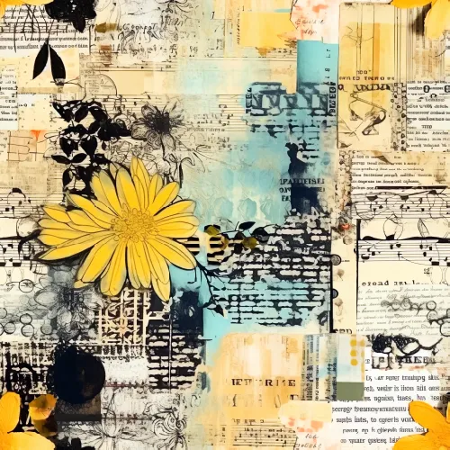 Mixed Media Musical Daisy