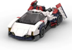 MOC Speed Champions Racing Car Sports Model Garage Sets Building Blocks Famous Racers City Vehicle Technique DIY Bricks Toys(387pieces)
