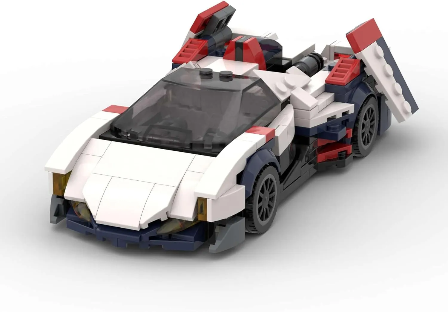 MOC Speed Champions Racing Car Sports Model Garage Sets Building Blocks Famous Racers City Vehicle Technique DIY Bricks Toys(387pieces)