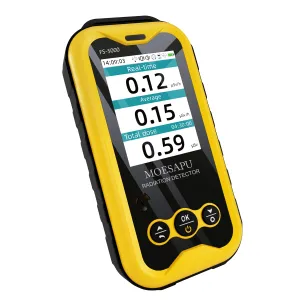 MOESAPU Geiger Counter Nuclear Radiation Detector Nuclear Water Seafood Detection Radiation Dosimeter with LCD Display, Portable Handheld Beta β Gamma γ X-ray Rechargeable Radiation Monitor Meter