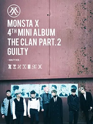 Monsta X Mini Album Vol. 4 - The Clan 2.5 Part. 2 Guilty(random) [ official folded poster][ autograph polaroid photocard][ Postcard][ Sticker]