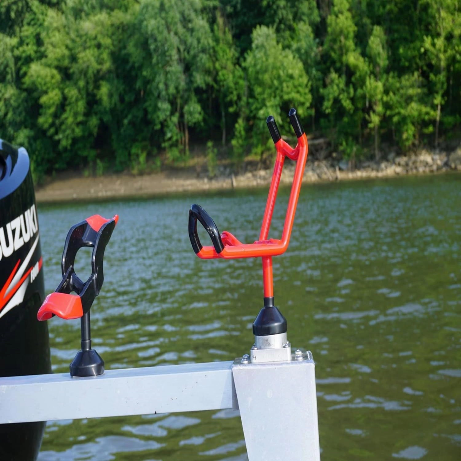 Monster Rod Holders Double Action 33/45 Degree | Fishing Rod Holders for Boats, Kayaks, Deck Mounts | Boat Rod Holders for Fishing | Heavy-Duty Stainless Steel with UV-Resistant Coating