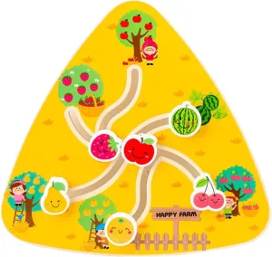Montessori Maze Board Games Educational Toy for 3 4 5 Years Old Kids Boys Girls (Fruit)