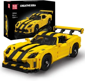 Mould King 10046 Supercar Building Block Kits, Dodge Viper Car Model Building Sets, MOC Car Gift for Kids/Adult Collections Enthusiasts, 1236 Pieces