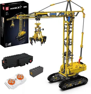 Mould King 17059 Technology Tower Crane Fixture Building Blocks Kit, APP Remote Control Crane Toys, Heavy Crane Model Blocks Set with Motor, Toy Gifts for Adult/Children Over 14  (1731 PCS)