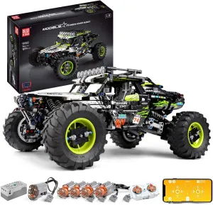 Mould King 18002 RC Climbing Car Building Kits for Boys, 1879 Pieces MOC Building Blocks 4X4 Off-Road Truck Model Sets, Stem Remote Control Car Bricks Toys for Kids