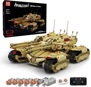 Mould King 20011 Technology MOC Building Block Mammoth Tank, Remote Control Rechargeable RC Tank Model Kit for Adults