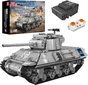Mould King M36 Tank Destroyer Building Kit, RC Control WW2 Military Vehicle Construction Blocks Set, Adult Collectible Army Model to Build and Display, Boy Toys for Teen Gifts (1057 PCS)