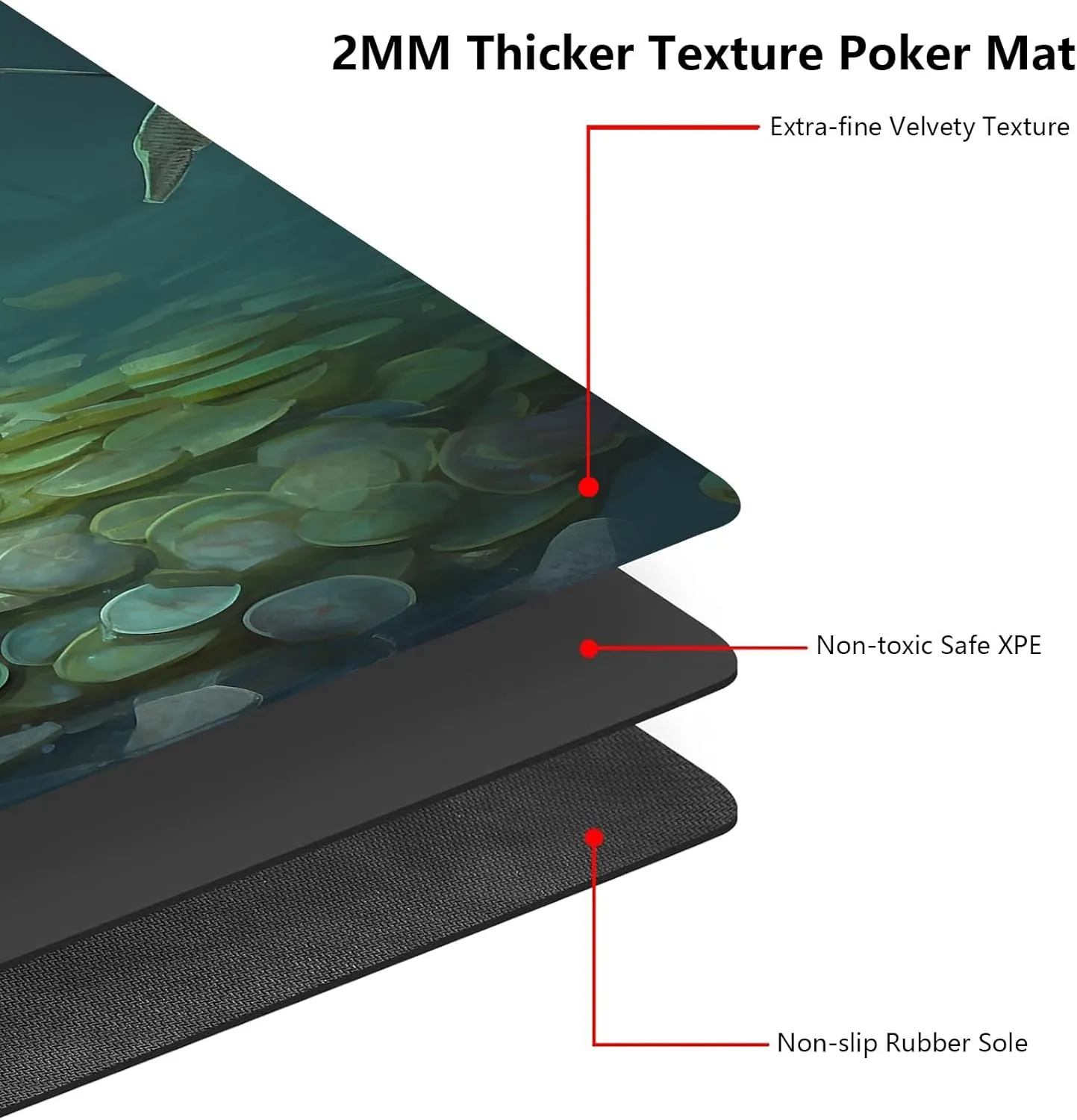 MTG Playmat 24" x 14" with High Elastic Rubber Base Non-Slip Rubber Sole HD Printing for MTG Mat, Magic Mat, Card Playmat, Gaming Mouse Pad, A Raccoon Gold Coin