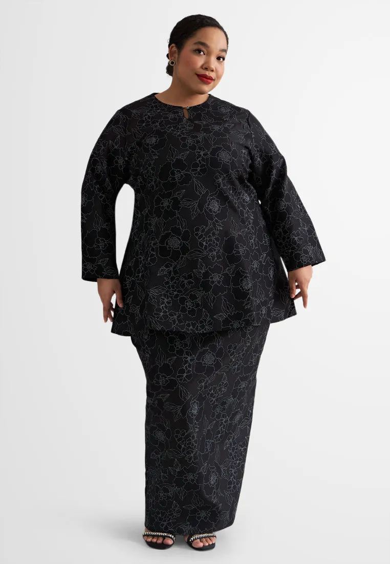 Muna Elegant Organza Mini Kurung Pahang