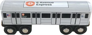 MUNI PALS Munipals MP01_110D Wooden Subway Train Car NYC R68 6th Avenue Express D Train