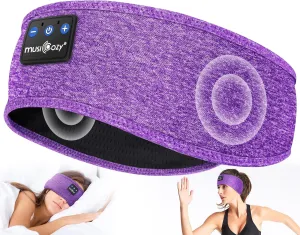 MUSICOZY Sleep Headphones Bluetooth 5.4 Headband, Wireless Earphones Music Sleep Earbuds Sleeping Eye Mask with HD Stereo Speakers for Workout Running Travel Yoga, Ideal Gifts for Women Men
