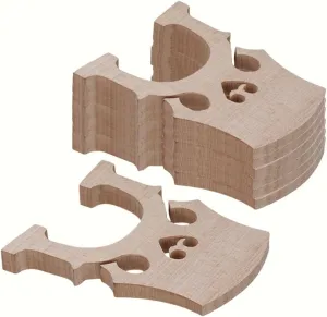 Mxfans Cello Bridge 4/4 Full Size Burlywood Maple Bridge for Cello Strings Wood Set of 5