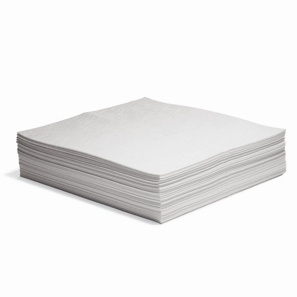 New Pig Oil Mat - Oil-Only Absorbent Mat Pads - 50 Pads per Bag - 30" x 30" Pads - Absorbs up to 85 Ounces per Pad - MAT426