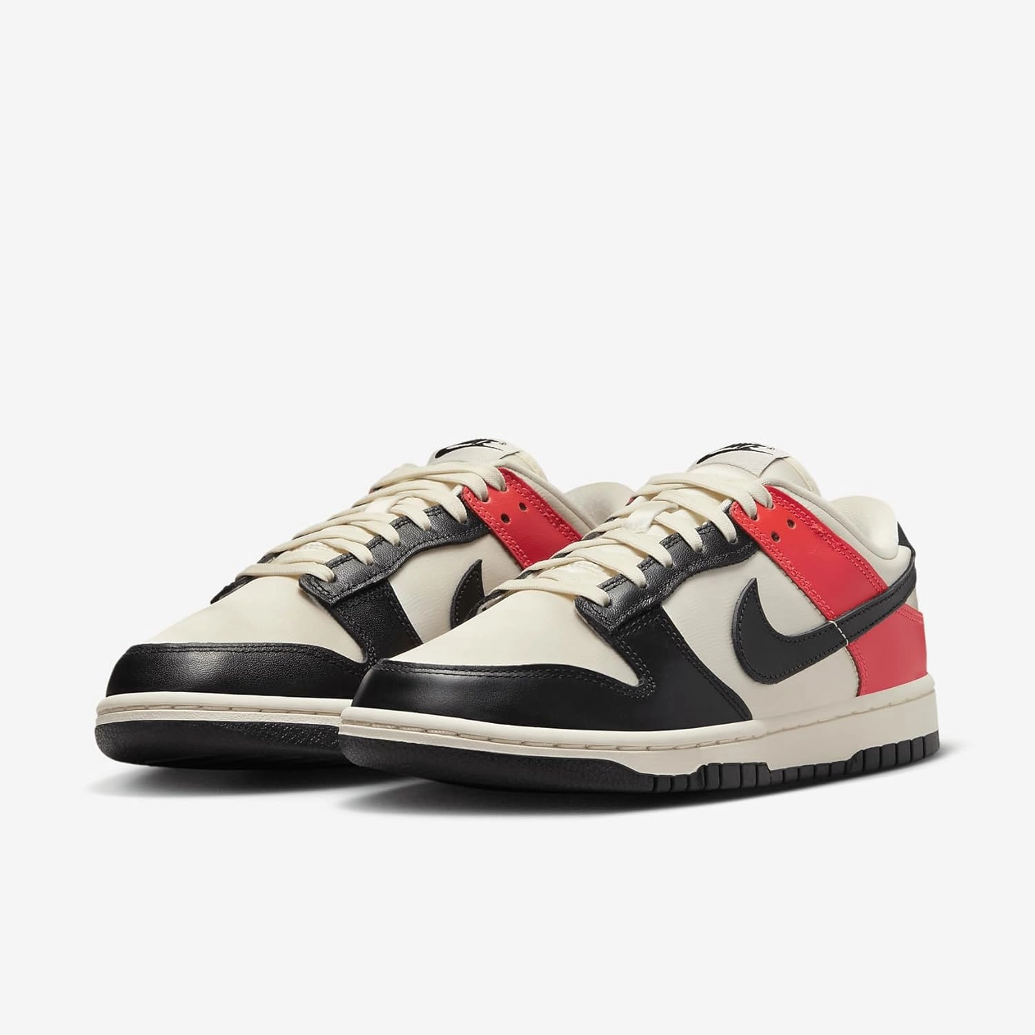 Nike Dunk Low SE Women's Shoes (HQ3423-635, Bright Crimson/Pale Ivory/Black)