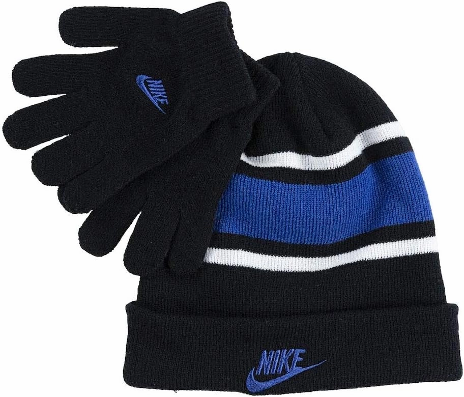 Nike Futura Beanie Snow Gloves Set (Big Kids)