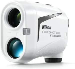 Nikon COOLSHOT LITE STABILIZED Golf Rangefinder | Rainproof & stabilized Laser rangefinder with Slope, Ultra-Fast Measurements and 5 Year Warranty | Official USA Model