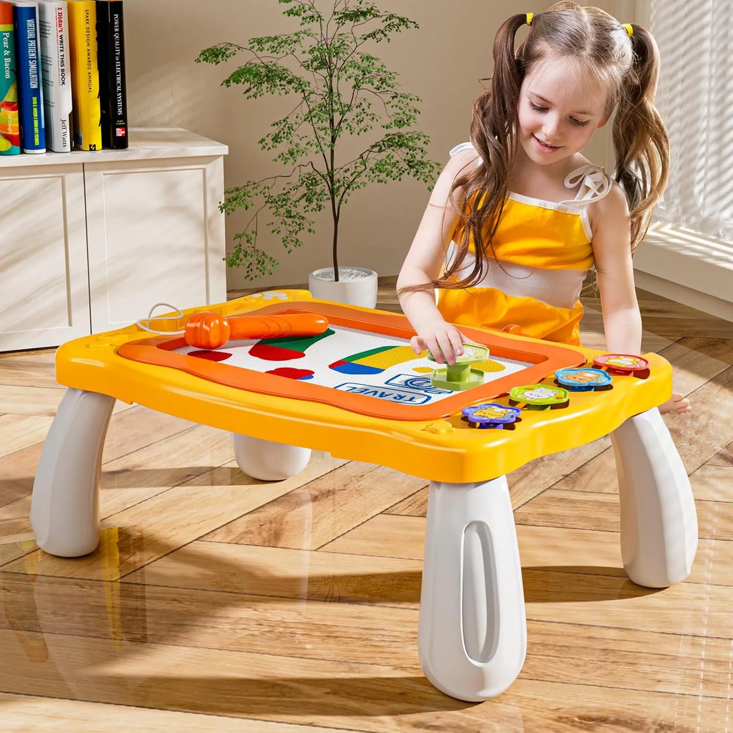 NIPLOOW Magnetic Drawing Board for Kids 3 4 5 6 Years Old Girl Boy, Writing Painting Magnet Doodle Pad Early Educational Learning Kids Toys for Toddlers Birthday Christmas Gifts