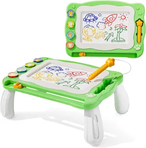 NIPLOOW Magnetic Drawing Board for Toddlers, Writing Painting Magnet Doodle Pad Early Educational Learning Toy for 3 4 5 6 Year Old Kids Boys Girls Birthday Gift