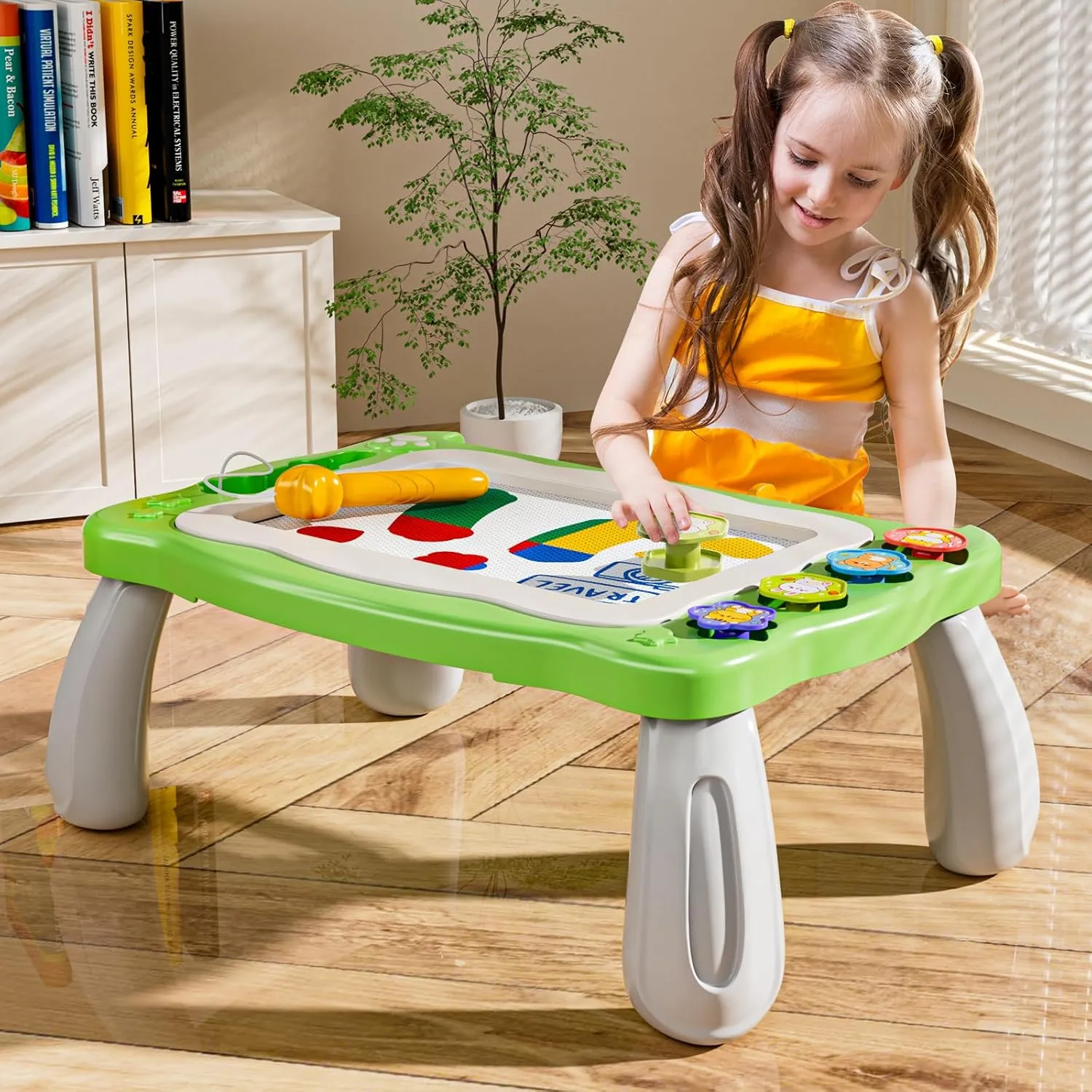 NIPLOOW Magnetic Drawing Board for Toddlers, Writing Painting Magnet Doodle Pad Early Educational Learning Toy for 3 4 5 6 Year Old Kids Boys Girls Birthday Gift