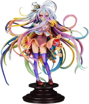 No Game No Life Shiro Anime Figure 1/7 Yuu Kamiya Art Works 9.5in Multicolor PVC