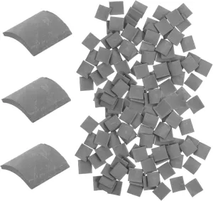 NOLITOY 3sets Fake Roof Tiles Miniature Bricks for Sand Table Mini House Decorations 70pcs*3
