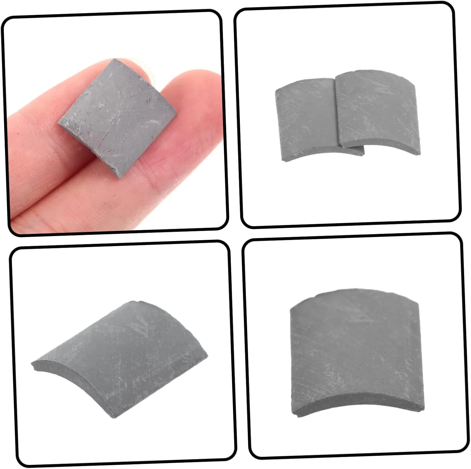 NOLITOY 3sets Fake Roof Tiles Miniature Bricks for Sand Table Mini House Decorations 70pcs*3