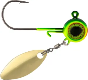 Northland Fishing Tackle Deep-Vee Spin Jig, Versatile Walleye Spinning Jig with Thumper Willow Blade, Multi-Species Lure, Essential Fishing Bait, Assorted Sizes and Colors
