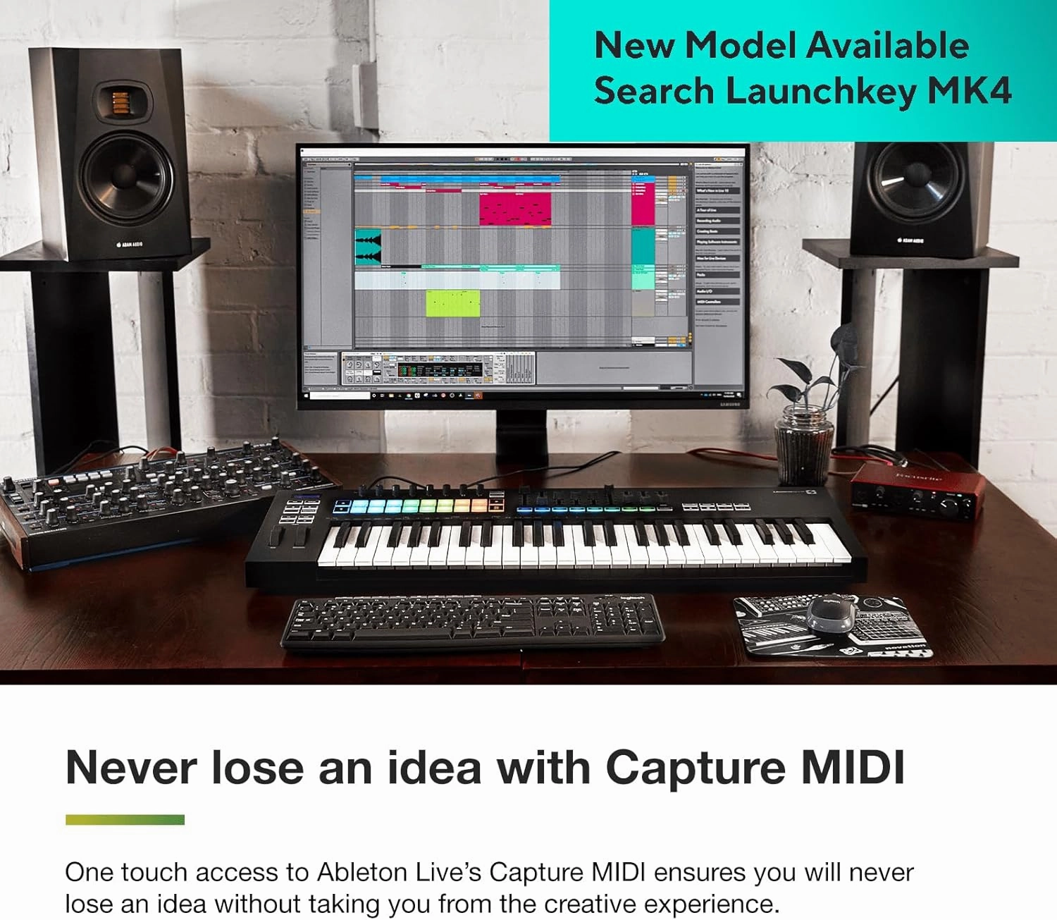 Novation Launchkey 25 [MK3] MIDI Keyboard Controller - Seamless Ableton Live Integration. Chord Mode, Scale Mode, and Arpeggiator — All the software you need for Music Production.