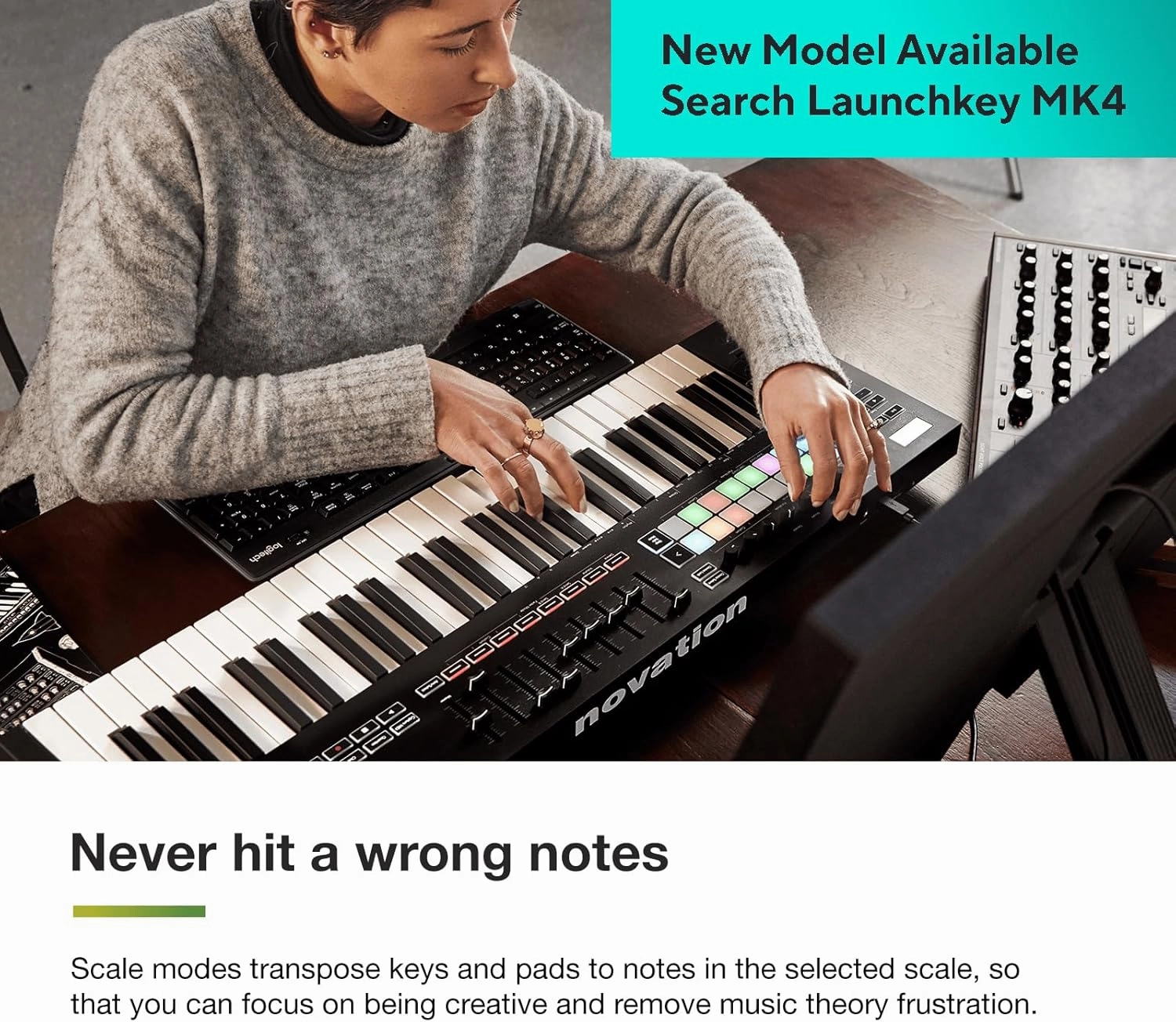 Novation Launchkey 25 [MK3] MIDI Keyboard Controller - Seamless Ableton Live Integration. Chord Mode, Scale Mode, and Arpeggiator — All the software you need for Music Production.