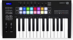 Novation Launchkey 25 [MK3] MIDI Keyboard Controller - Seamless Ableton Live Integration. Chord Mode, Scale Mode, and Arpeggiator — All the software you need for Music Production.