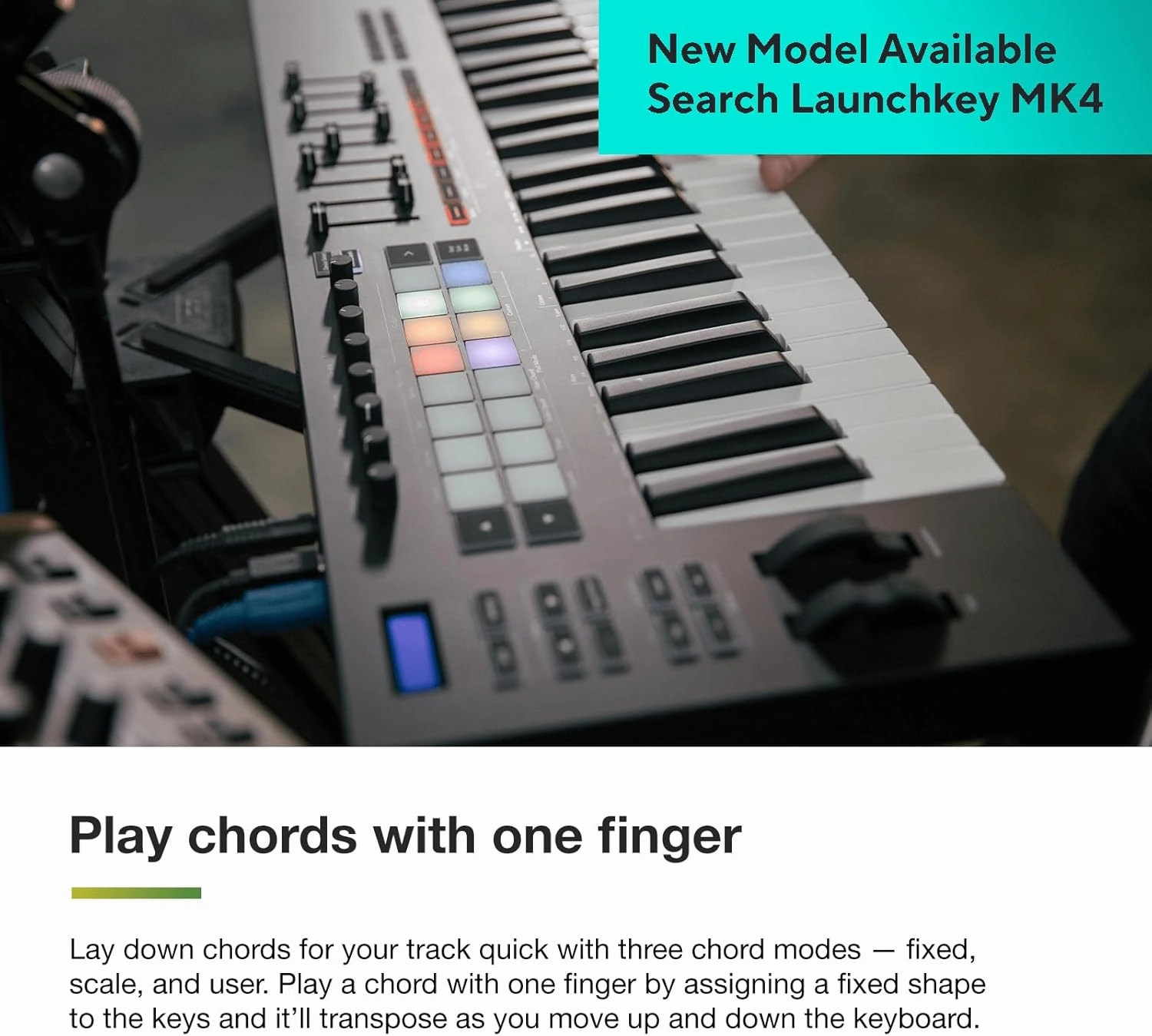 Novation Launchkey 25 [MK3] MIDI Keyboard Controller - Seamless Ableton Live Integration. Chord Mode, Scale Mode, and Arpeggiator — All the software you need for Music Production.