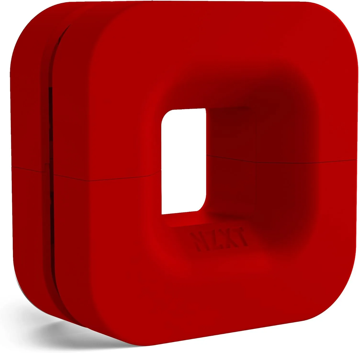 NZXT Puck - Cable Management and Headset Mount - Compact Size - Silicone Construction - Powerful Magnet for Computer Case Mounting - Red