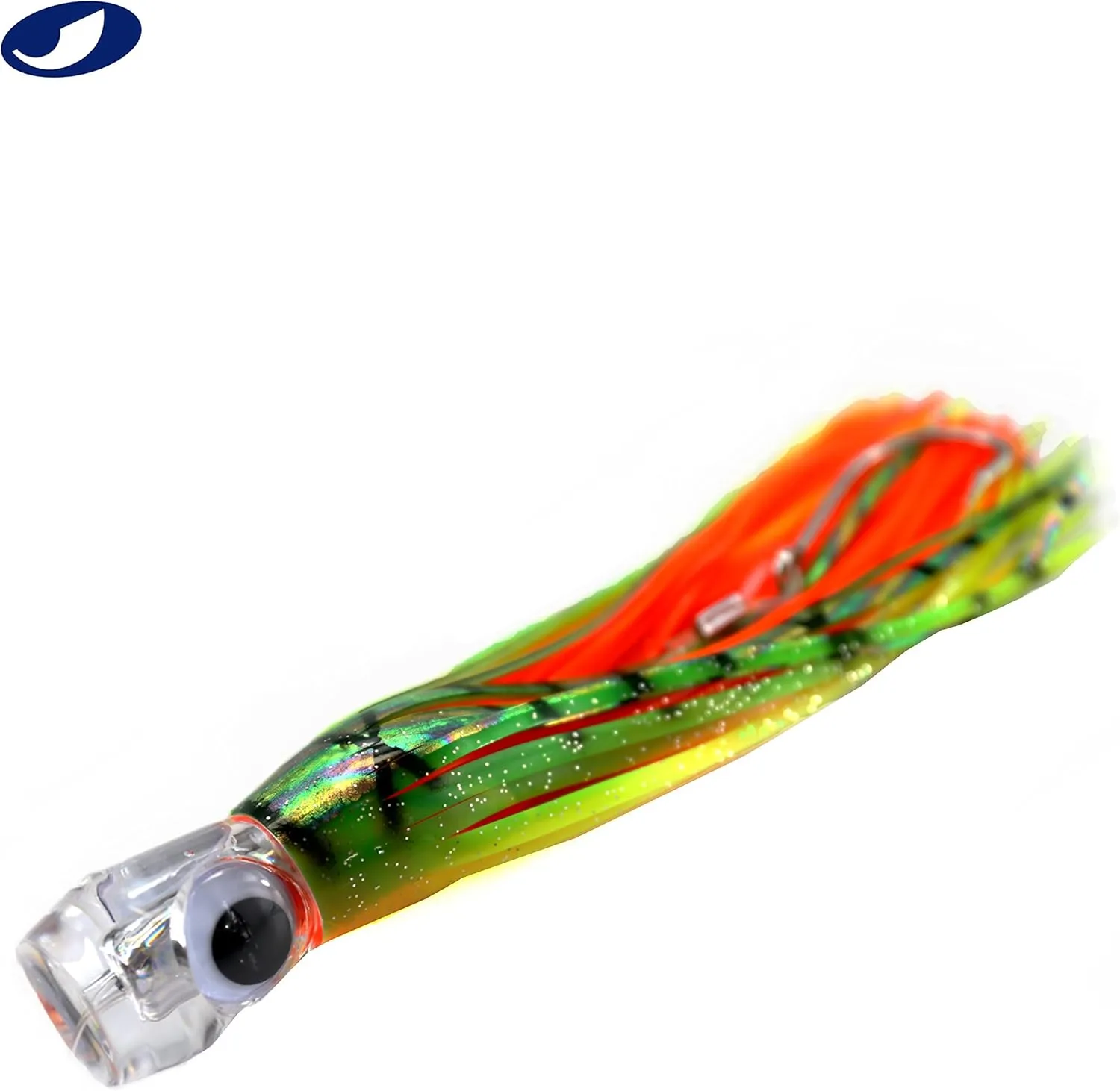 OCEAN CAT Saltwater Trolling Lures Set, Offshore Fishing Lure Rigged Circle Hook & 6 in/9 in Hoochie Octopus/Squid Skirts for Catching Mahi, Tuna, Wahoo and Big Game Fishes