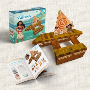 Official Disney Licensed Moana Magnetic Tile Set – 30-Piece