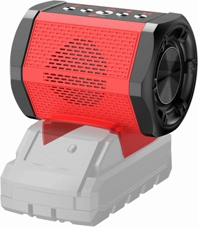ohyes Bluetooth Speaker Compatible with Milwaukee 18V Battery Packs with USB-A/C Charging for Jobsite Camping & Parties (Battery not Included)