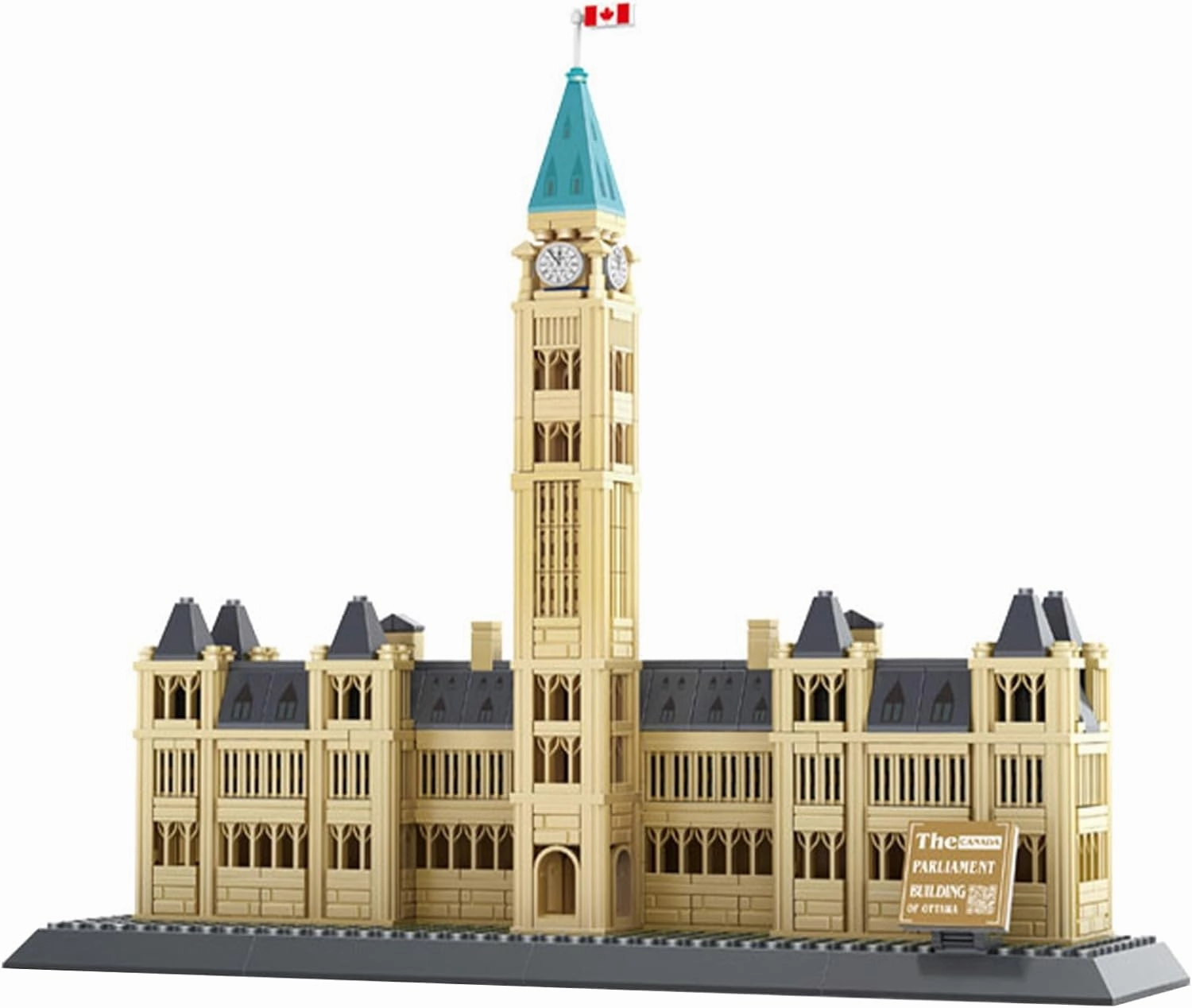 Oichy Parliament Hill Model Building Kits, World Famous Architectural Building Blocks Set, Ottawa Parliament Toy Set for Adults and Kids(608 PCS)