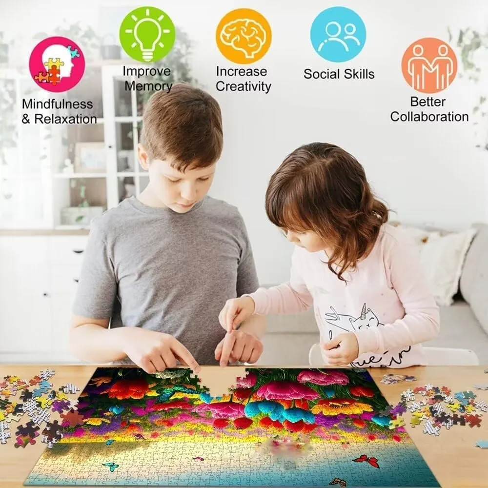Oil Painting Art Sea Fishing Challenging 1000 Piece Jigsaw Puzzle Jigsaw Puzzles for Adults Children The Young Jigsaw Puzzles for Adult Puzzle Game 1000 Piece Toys Gift