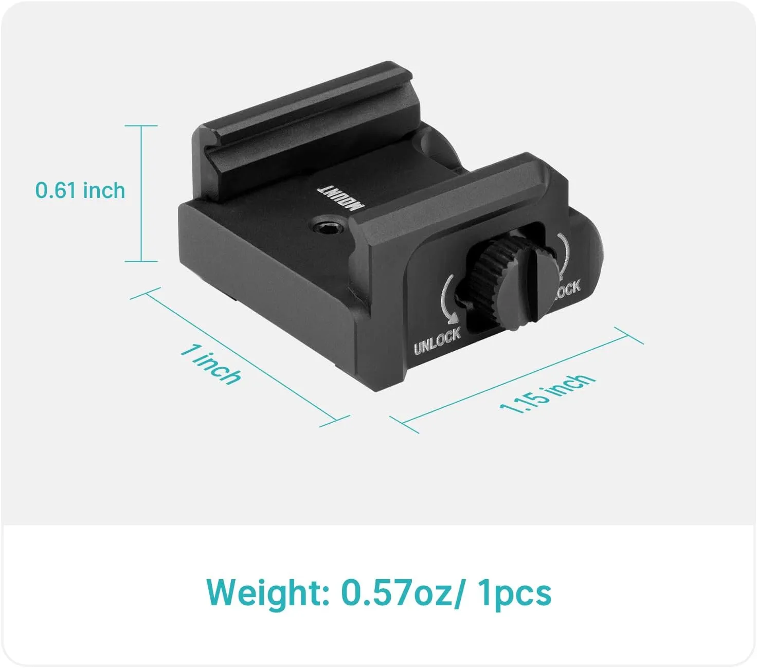 OLIGHT Rail Mount for Tactical Light, Compatible with Different Set-ups, Fits with Baldr S/BL/Mini/RLMini, PL-Mini 3/2