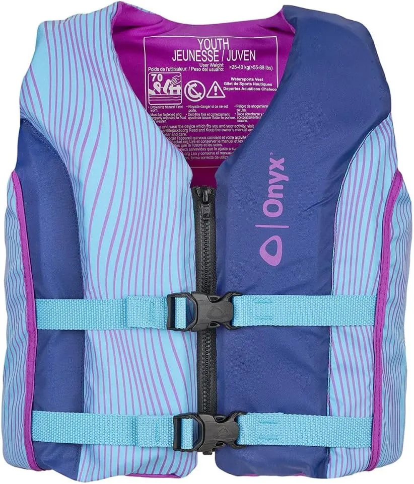 ONYX All Adventure Youth Paddle & Water Sports USCG Approved Life Jacket