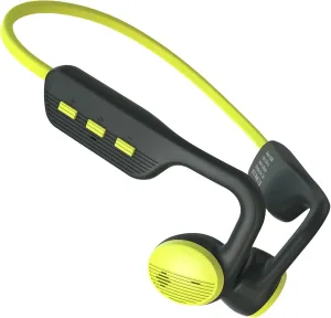 Open Ear Headphones, Bluetooth 5.2 Air Conduction Headphones with Microphone, 24 Hours Playtime, Sweat Resistant Wireless Sport Earphones for Running, Cycling, Driving (Dark Grey & Green)