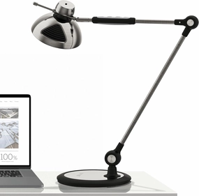 OTUS LED Desk Lamp Gesture Control | Desk Lamps for Home Office 3 Color Modes, 12 Brightness Levels, Memory | Adjustable Tall Office Lamp | Eye-Friendly Task Desktop Light for Reading, Working, Crafts